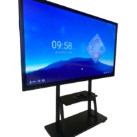 Tableau blanc interactif intelligent LED 4K Android 13 avec écran pliable de 55/75 pouces pour la classe numérique intelligente