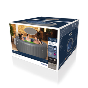 2024 Bestway 60075 Santorini <span class=keywords><strong>Smart</strong></span> Luxe Hydro Jet Pro Bañera de hidromasaje inflable con control de aplicación <span class=keywords><strong>Spa</strong></span> para 5-7 personas - Product Image 6