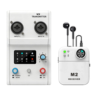 Système de monitoring intra-auriculaire sans fil 2,4 GHz à 6 canaux avec émetteur rechargeable et récepteur ceinture pour scène, groupe, DJ, spectacle en direct