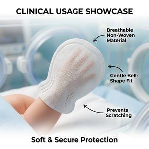 Newborn Protective Foot Covers Ultra Soft Medical Grade Terry Fabric Breathable Lightweight Anti Blue <b>Light</b> Blackout - Product Image 6