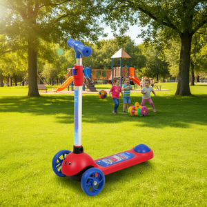 Trottinette à 3 roues Eb Kids pliable avec lumières et sons, roues en PU, hauteur réglable pour jeux en plein air, trottinette enfant - Product Image 2