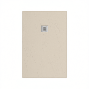 Receveur de douche rectangulaire Estasi 70 x 100 cm couleur sable avec système de drainage pour salle de bain - Product Image 3
