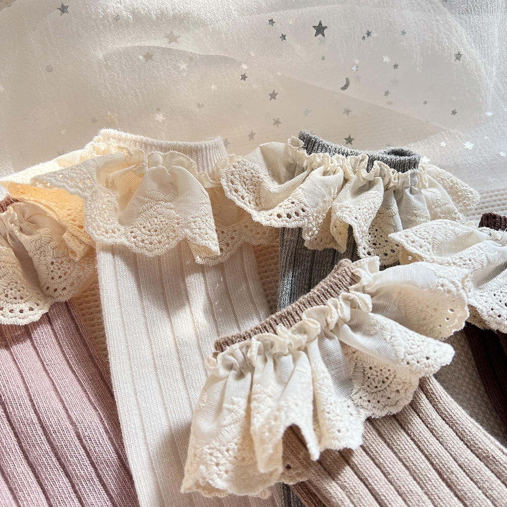 Espanhol Primavera algodão macio mid tubo meia-calça planície bebê meninas  mid bezerro laço princesa meia malha recém-nascido bebê meias| Alibaba.com, image size:1000x1000