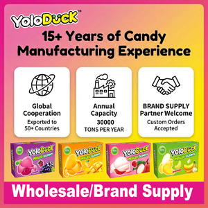 Caramelle Gommose Halal Pelabili Assortite con Succo di Frutta Reale, Morbide e Masticabili, Dolciumi Originali all'Ingrosso OEM per Rivenditori YOLODUCK - Product Image 3