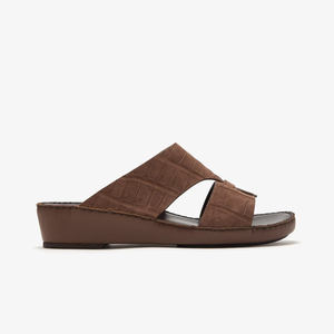 SHIKOL arabo sandali italiano Premium genuino in pelle fatta a mano fabbrica di lusso Ramadan Dubai golfo arabo pantofole per gli uomini - Product Image 4