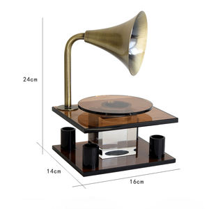 Adorno de Fonógrafo de Resina, Decoración Creativa con Proyección de Disco de Vinilo, Resistente al Agua y a los Golpes, para Escritorio, Mueble de TV, Regalo Artesanal de Resina - Product Image 6