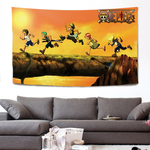 De Casa de impresión Digital japonés una pieza cartel genial <span class=keywords><strong>Luffy</strong></span> sombreros de paja Anime pared tapiz - Product Image 2
