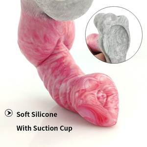 YOCY Raw Meat Color Riesiger Tierhund knoten <span class=keywords><strong>dildo</strong></span> für Frauen Männer mit Saugnapf Big Knotted - Product Image 3