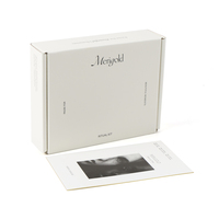 Boîtes d'expédition de vêtements chapeau personnalisé ondulé blanc avec carte de remerciement pour les petites entreprises vente en gros