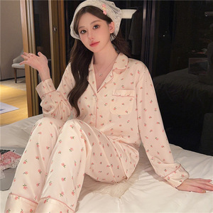 Nuovi abiti autunnali per la <span class=keywords><strong>casa</strong></span> pigiama <span class=keywords><strong>da</strong></span> donna a maniche lunghe per la <span class=keywords><strong>casa</strong></span> vestiti per il tempo libero pigiama <span class=keywords><strong>da</strong></span> donna - Product Image 1