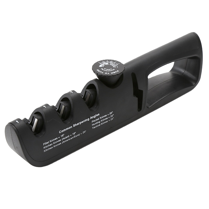 Knife Sharpener With Adjustable Angle Guide