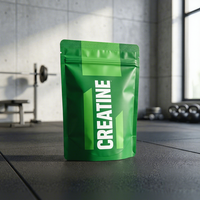 Sachet Doypack Personnalisé Imprimé pour Créatine Monohydrate en Gommes 1kg Qualité Alimentaire pour Lait, Sushi, Aliments pour Animaux