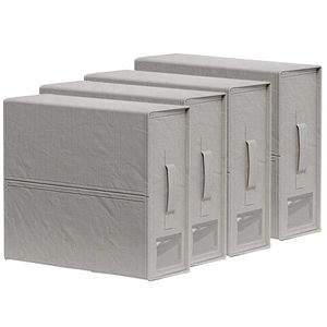 Foldable <b>Bedding</b> Organizer Under Bed Storage Bins <b>Sheets</b> Duvet Covers Organizer Box Pillowcases Collapsible Zipper - Product Image 2