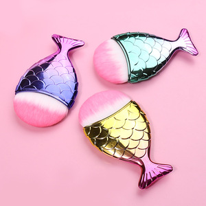 Marque privée Pinceau pour poudre de fond de teint Cheveux synthétiques Graisse Queue de poisson Nail Art Poudre anti-poussière - Product Image 4
