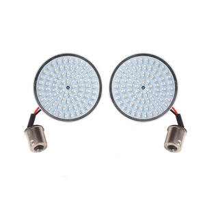 Kit de clignotants LED jaunes 1157 pour moto, éclairage avant avec tension 12V - Product Image 2