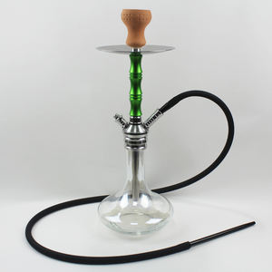 中東シングルチューブ<span class=keywords><strong>Hookah</strong></span>透明ガラスベースシルバーメタルボディとマルチカラーパイプ<span class=keywords><strong>Shisha</strong></span> Lonunge/ HookahBar - Product Image 6