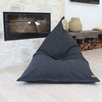 Fauteuil de canapé surdimensionné en toile de qualité supérieure personnalisé, avec housse de coussin géante lavable de couleur unie