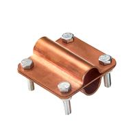 Accessoires électriques Câble d'alimentation haut de gamme Connecteur à pince en laiton 2,5, avec pince Piquet de mise à la terre en cuivre de 5 pieds