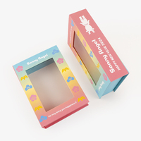 Boîte cadeau magnétique créative avec logo personnalisé du fabricant, emballage en papier cartonné avec fenêtre