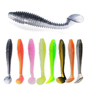 Appât souple fileté à queue en T leurre de poisson de coulée à longue distance Perche mandarine Micro-objet de ver bionique pour une pêche efficace - Product Image 4