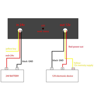 Đầu ra duy nhất Loại chuyển đổi 45A xe bước xuống DC 24V để DC 12V Relay Loại sản phẩm - Product Image 5