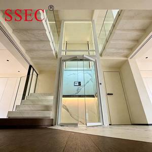 Ascenseur panoramique hydraulique pour villa SSEC à 3 étages, petit ascenseur <span class=keywords><strong>domestique</strong></span> pour usage résidentiel - Product Image 2