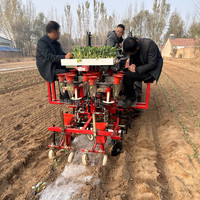 Machine agricole à haute fiabilité Transplanteur de plantation de semis de légumes à 2 rangées