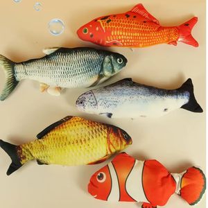 Jouet interactif pour chat en forme de poisson, poisson qui bouge automatiquement, jouet rechargeable pour animaux de compagnie avec mouvement réaliste de nageoires pour chats - Product Image 1