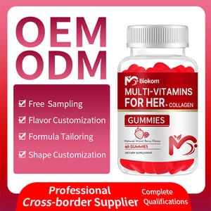 Bioflex Vitamin C <span class=keywords><strong>B12</strong></span> B D3 Multivitamin Gummies untuk Wanita -60 Butir Dosis & Formula yang Dapat Disesuaikan Suplemen Permen Pendukung Rambut - Product Image 3