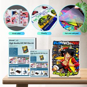 Pholuk — papier de transfert pour imprimante DTF, impression à chaud, pour t-shirts, couleur foncée, <span class=keywords><strong>Film</strong></span> PET - Product Image 3