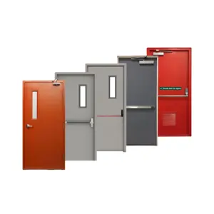 UL Listed Hollow Hospital Fire Rated Door Steel Metal 20-180min Fire Door