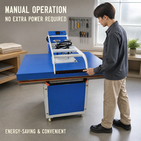 Harga Pabrik Mesin Press Panas Manual Format Besar 80x100cm untuk Pencetakan Garmen Kaos Tekstil Plancha Sublimasi