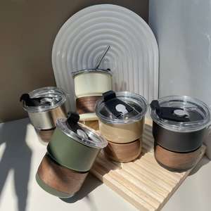 Nueva taza de café de acero inoxidable 304 con logotipo personalizado para acampar al aire libre con grabado y taza de cerveza de color y grab and go - Product Image 2