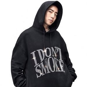 ODM Cotton Blank Crewneck Plain Sweatshirts His Dark Materials Sweater <b>Men's</b> <b>Hoodie</b> for <b>Men</b> Embroidery Custom Rhinestone Hoodies - Product Image 2