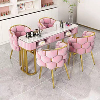 Nouvelle collection 2026 : Ensemble table et chaise de manucure en bois pour salon de beauté, prix usine, vente chaude