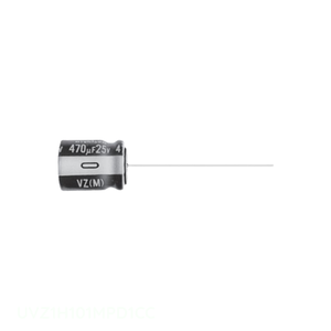 ตัวเก็บประจุขั้ว100 uF 50V ฝา UVZ1H101MPD1CC รูผ่านช่องผู้ผลิต - Product Image 1