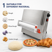 Presse à pâte et machine à fondant électrique commerciale pliable DL-12F : épaisseur et vitesse réglables