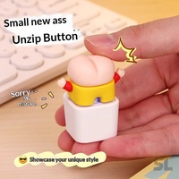 Porte-clés pendentif en silicone en forme de poisson de dessin animé avec effets sonores, haute esthétique, anti-stress