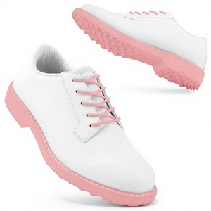 Chaussures de golf d'été haut de gamme pour hommes 2026 – Blanches et roses, imperméables, antidérapantes, pour l'extérieur – Baskets de golf personnalisables OEM/ODM - Product Image 2