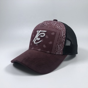 Casquette de camionneur OEM été mode 5 panneau 100% sublimation acrylique sérigraphie casquette de camionneur Suade logo personnalisé broderie - Product Image 3