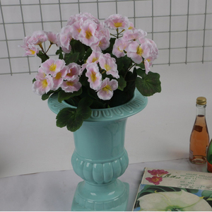 Uv kháng thực tế trang trí nội thất Lụa Nhân Tạo Geranium Flower Bush Begonia Rose trong nhà và ngoài trời bó hoa - Product Image 2