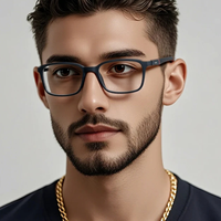 Gafas de Computadora con Filtro de Luz Azul Rectangulares Clásicas Readsun para Hombre, Lentes Transparentes con Montura Óptica