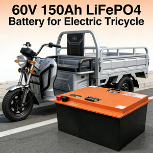 60V 150Ah LiFePO4 Battery with Integrated BMS, Long Life for 2/3-Wheel EV Customizable - Product Image 4