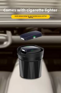 Cendrier de voiture portable Dericsson avec briquet à fil de tungstène intégré - Product Image 2