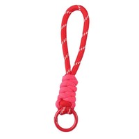 Cordon anti-perte pour téléphone en polyester color-block noué, sangle courte tressée créative pour sac et porte-clés, accessoire de suspension