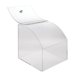 Gebogene Geschoben-in Tür 2 Gallonen Klar Lucite Acryl Lagerung Candy Bin - Product Image 5