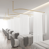 Simple lumière luxe salon rideaux chambre fille Salon de beauté cloison rideau Support tringle occultant rideau Support cadre