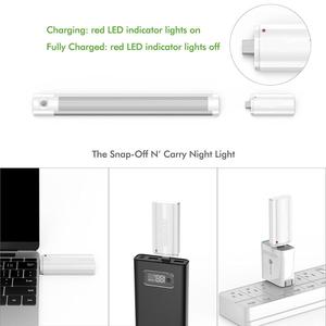 Luz de Armário LED Transparente Luminosa com Sensor de Movimento Magnético para Móveis, Interruptor OEM - Product Image 5
