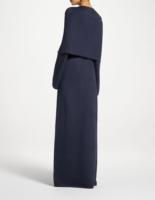 Ensemble 2 pièces Abaya en tricot uni pour femmes musulmanes, avec Cape côtelée à manches longues, Robe longue anti-plis, douce et modeste, pour usage quotidien islamique