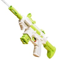 Pistolet à eau en plastique 2026, nouvelle arrivée, pulvérisation haute pression, longue portée, coloris Dopamine, style M416